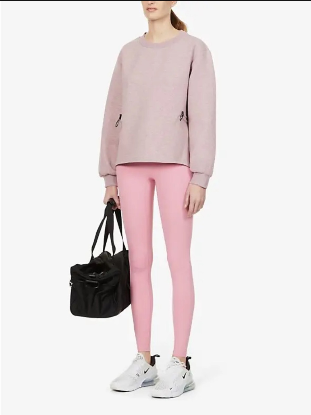 Varley Bella Sweat Double Faced Hi-Low Drawcord Sweatshirt - Purple